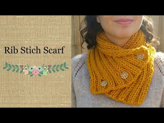 How to Knit a Simple and Fast Scarf (Rib Stitch)
