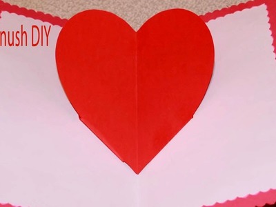 HOW TO MAKE A 3D HEART POP UP CARD STEP BY STEP