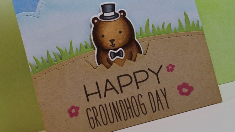 How to make a card for Groundhog Day
