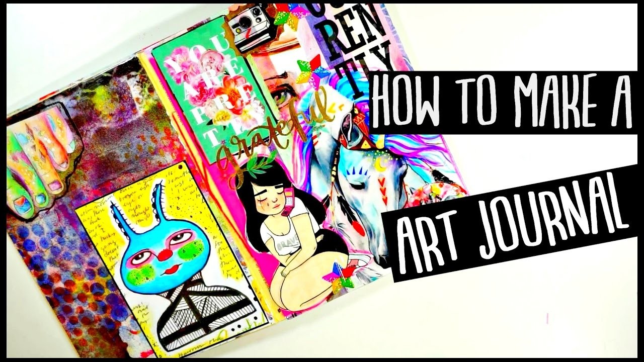 how-to-make-an-art-journal-for-beginners-process-video