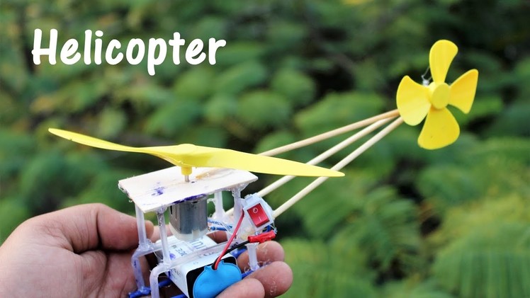 How to make helicopter using DC Motor