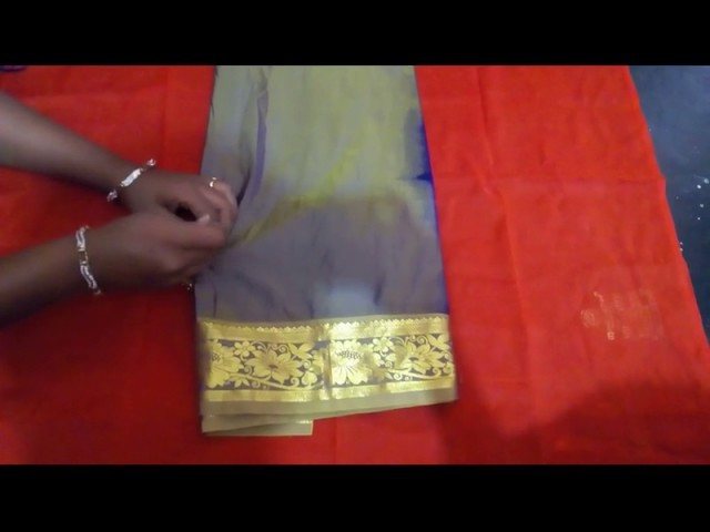 HOW TO MAKE SAREE KUCHU DESIGN USING BY SILK THREED-DESIN BY HOME
