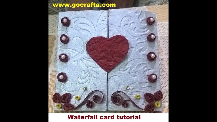 How to make waterfall card:easy step by step tutorial