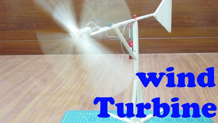 How to make wind turbine using popsicle sticks – homemade windmill