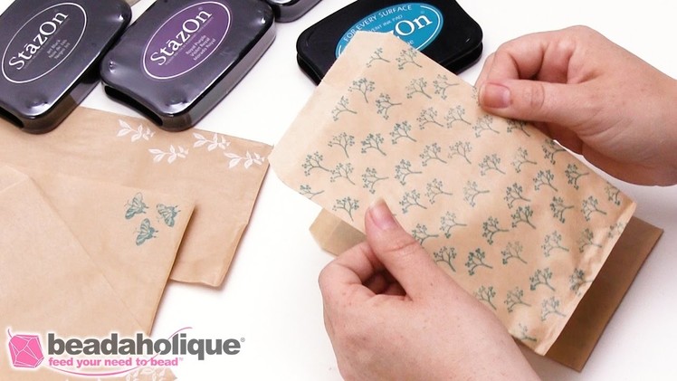 How to Personalize Gift Bags Using Rubber Stamps