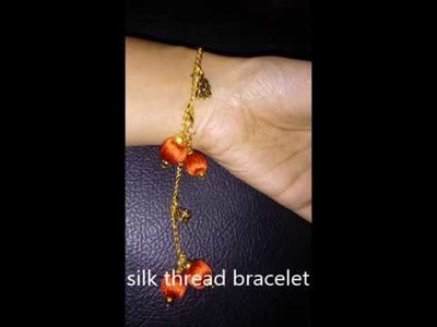 How to prepare silk thread bracelet for kids and adults in easy way in home