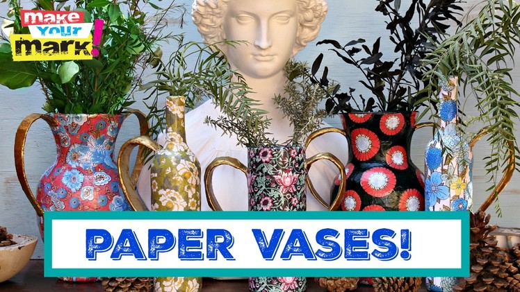 How to: Pretty Paper Vases