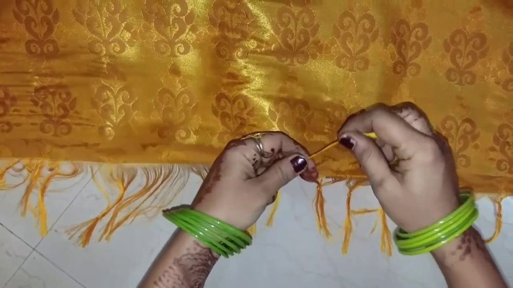 How to tie Knots on Saree Pallu (साड़ी के पल्लू में गाँठ कैसे बाँधते है)