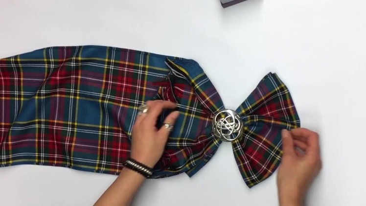 How to tie your tartan sash