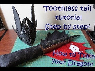 How to train your dragon costume: Toothless tail with real prosthetic!