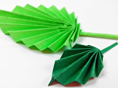 Origami leaf paper(leaves) diy design craft making tutorial easy cutting from paper step by step