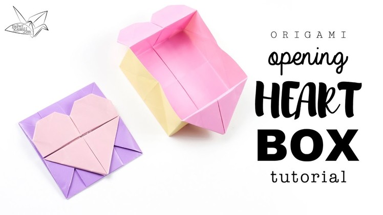 Origami Opening Heart Box. Envelope Tutorial ♥︎ DIY ♥︎ Paper Kawaii