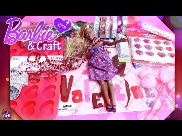 ❤ Valentine's Barbie & Craft HAUL Part 1! Dollar Tree, Walmart & Thrift
