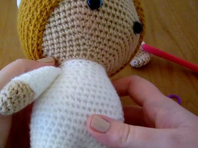 Weebee Crochet Doll - How to do the seamless colour change