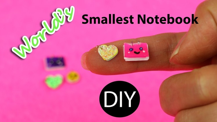 World's Smallest Notebook. DIY Miniature Dollhouse by Creative World