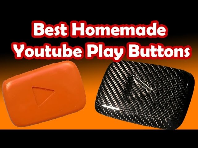 8 Best Homemade Youtube Play Button Awards (Custom Made. DIY youtube playbutton)