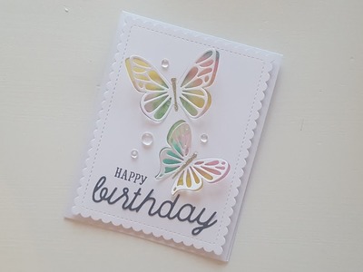 Butterflies MFT | watercolor DIY Card making