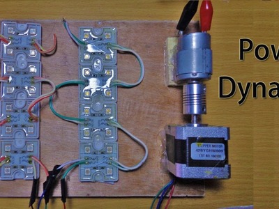 DC motor to stepper motor dynamo | How to make a easy Power Generator