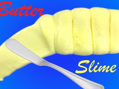DIY Butter Slime!! Easy Butter Slime Recipe Without Clay,Borax or Baking Soda