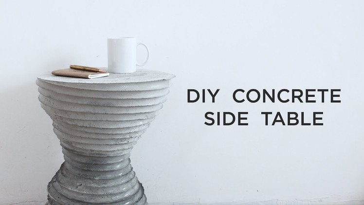 DIY Concrete Side Table | Concrete Casting Experiments