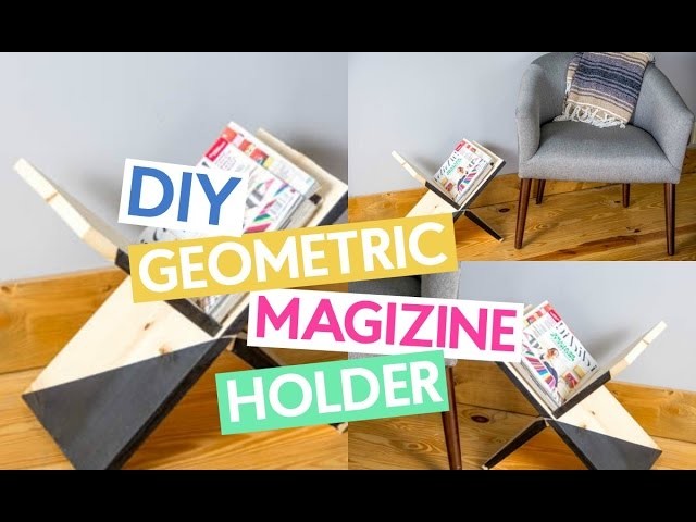 DIY Geometric Magazine Holder