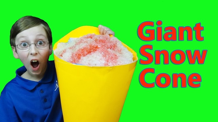 DIY GIANT COCA-COLA SNOW CONE!! 50 POUND SNOWCONE! | COLLINTV