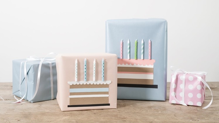 DIY: Gift wrapping idea for birthdays by Søstrene Grene