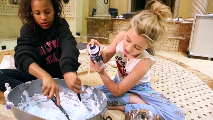 DIY: HOW TO MAKE FLUFFY SLIME | Alabama Barker