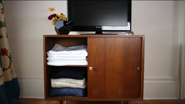 DIY Makeover: Turn a Dresser Into a Double-Duty Entertainment Center