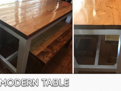 DIY Modern Kitchen Table Build