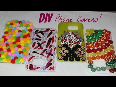 DIY Phone Covers With NailPaints, PomPoms & Buttons II Indian Beauty Vlogger