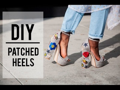 DIY Quirky Patched Heel Fun and EASY!