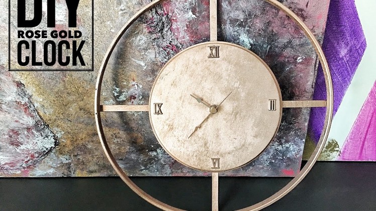 DIY | Rose Gold Wall Clock + JORD Watch Giveaway (Closed)