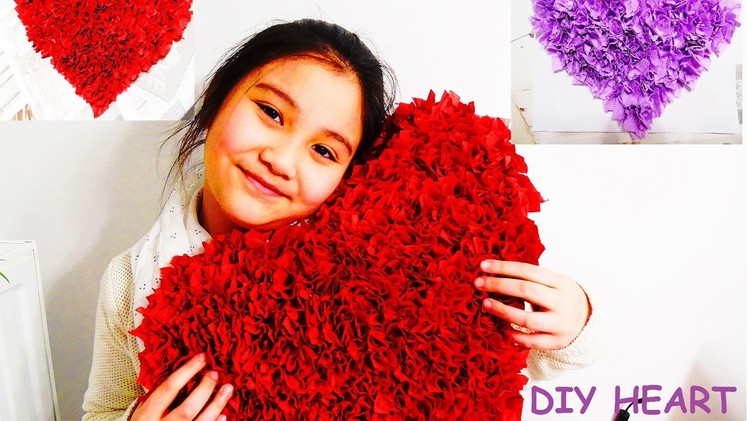 DIY: VALENTIJN HART ZELF MAKEN!!! Valentine's  Day Heart Crafts. 