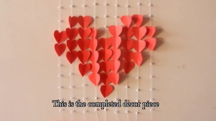 DIY wall decor piece. Valentine special. English subtitles