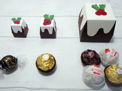 Ferrero rocher(small & Big) Christmas Pudding Chocolate Box.Holder(trapezoid box)_#06_2016