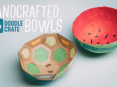 Handcrafted Paper Bowls from Doodle Crate