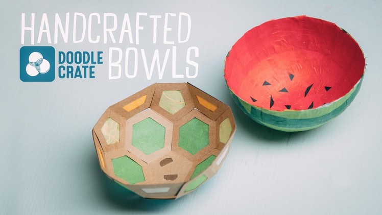 Handcrafted Paper Bowls from Doodle Crate
