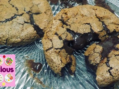 Homemade Lava Cake Recipe - How to make lava cake - Molten Chocolate lava cookie recipe - Delicious