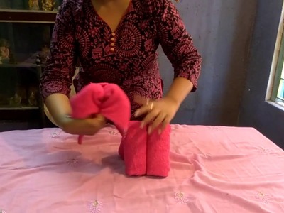 How ta make an Elephant using towel (How to Make Elephant) : Towel Art Origami