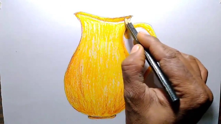 How to draw a jug step by step tutorial for kids