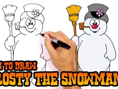 How to Draw Frosty the Snowman | Christmas Drawing Lesson