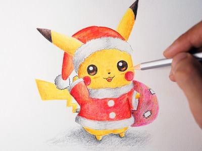 How To Draw Pikachu - Merry Christmas ( Cute Version )