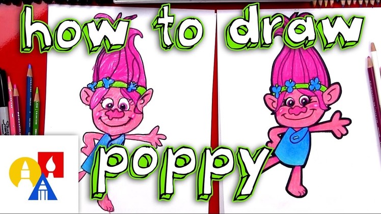 How To Draw Poppy From Trolls