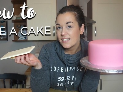 HOW TO ICE A CAKE WITH FONDANT | CAKE DECORATING TUTORIAL | GYM BUNNY MUMMY