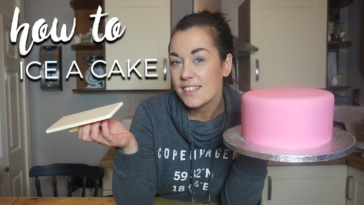 HOW TO ICE A CAKE WITH FONDANT | CAKE DECORATING TUTORIAL | GYM BUNNY MUMMY