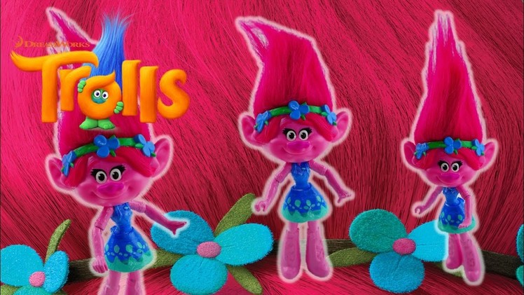 How to make 2016 Trolls Movie Doll Poppy from McDonalds Happy Meal and MLP Equestria Girls Mini