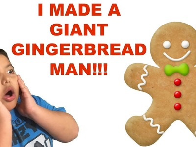 How to make a giant gingerbread man!