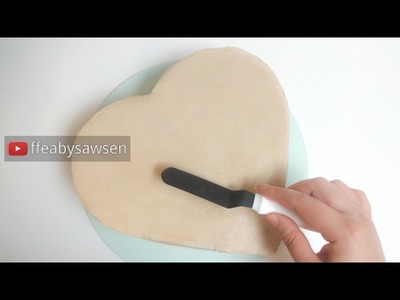 How to make a heart shaped cake  - Valentine's chocolate heart cake part 1