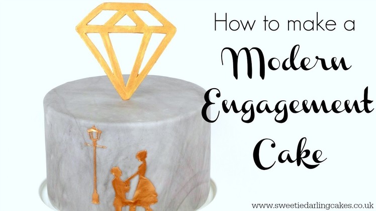 How To Make A Modern Engagement Cake